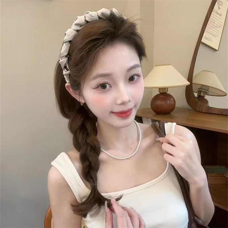 Elegantes Haarband für Damen Kopfschmuck Tägliches Tragen Haarnadel Einfarbige Zähnchen Rutschfest Gesicht Waschen Stirnband Haaraccessoire