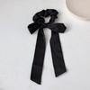 Satin Bow Scrunchie with Long Ribbon Tail for Women - Elegant Hair Tie with Streamer, Silky Hair Scarf for Summer Hairstyles