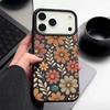 Full Screen Line Drawing Daisy Pattern Soft TPU Phone Cover For iPhone 17 Pro Max Air 16e 15 14 13 Shockproof Case with Leather Texture Design