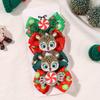 4pcs Christmas Hair Bow Clips for Baby Girls DIY Glitter X'mas Santa Elk Bowknot Hairpin Cute Kid Headwear Hair Accessories