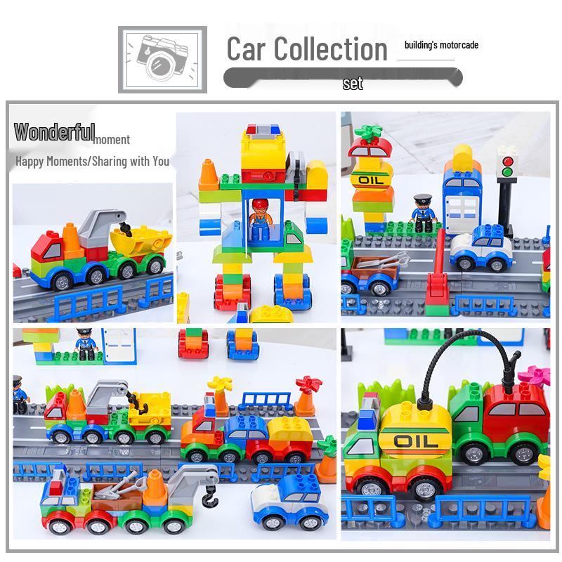 Versatile Kids' Car Building Blocks - Engineering Vehicle & Robot Puzzle Toy