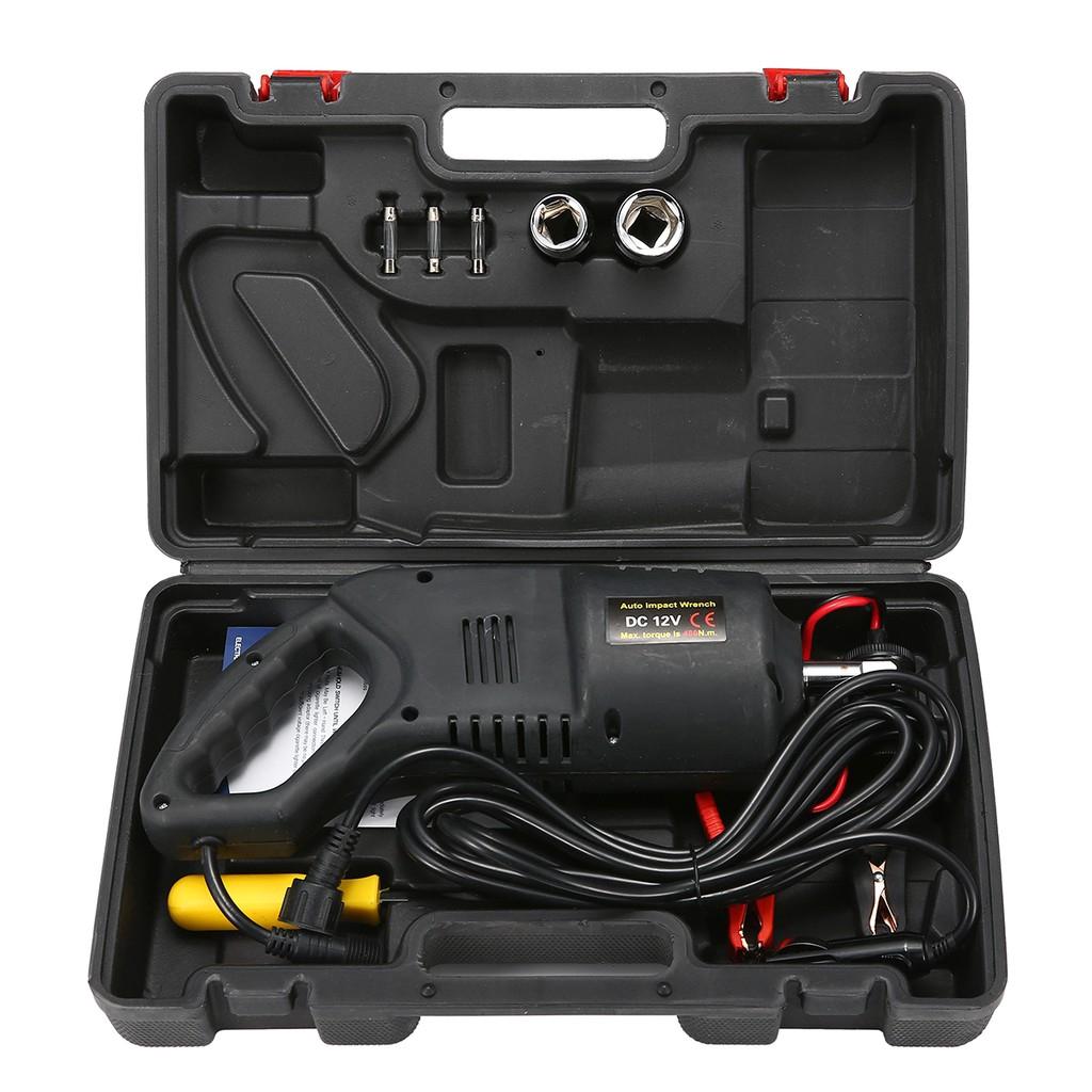 100W Professional Electric Car Impact Wrench 2 Sleeves Accessories Power Tool 32x9x13cm