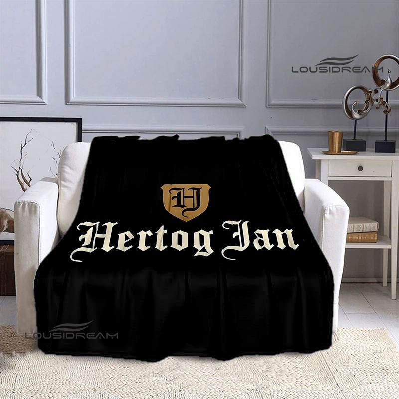 Hertog Jan LOGO Printed Blankets Fashion Warm Blanket Soft And Comfortable Blanket Home Travel Blankets BedLinings Birthday Gift