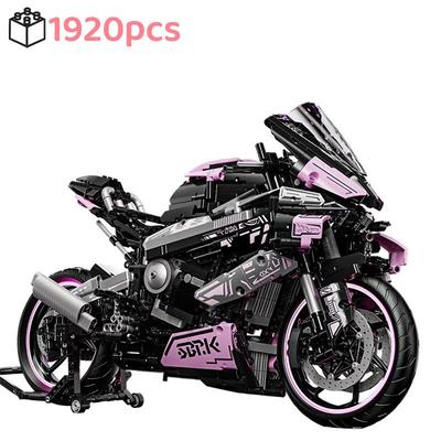 טכני מפורסם אופנוע M1000 RR בלוק בנייה מודל קטר רכב מכונית מירוץ צעצועים לבנים אופנוע בנים ילד מתנות