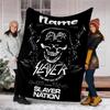 Personalized Custom Name Blanket - Slayer Band Print Design,Blanket for Sofa,Bed,Travel,Camping - Soft and Warm, Great Gift