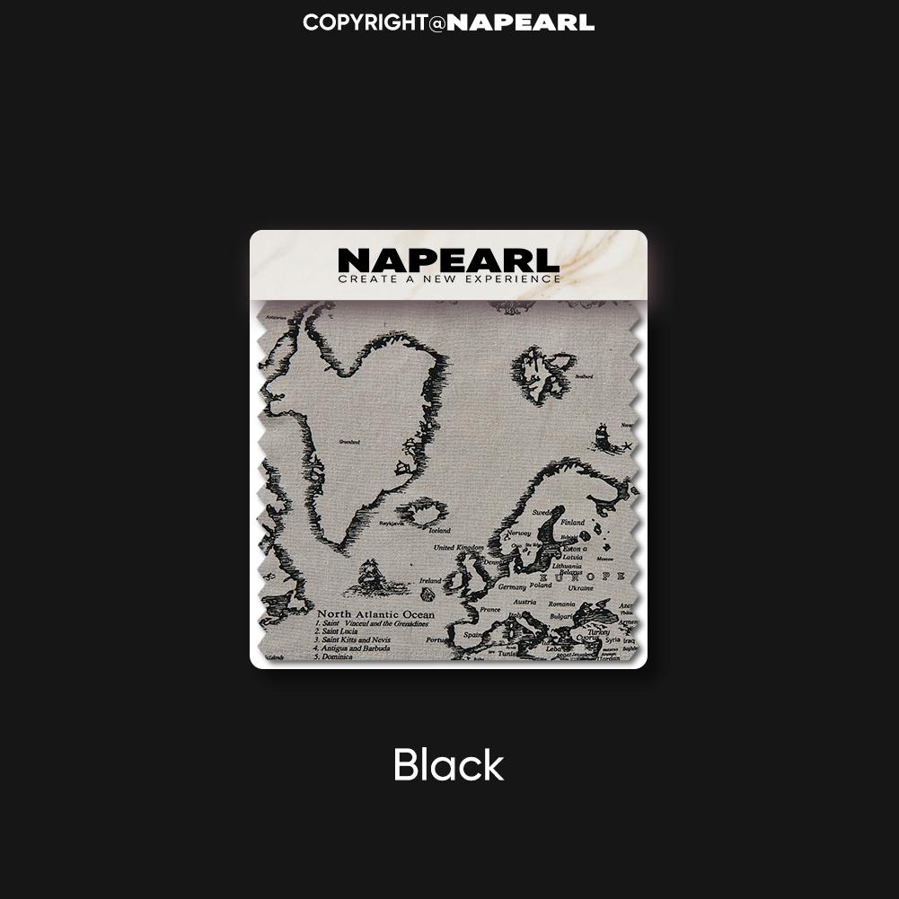 

1 шт. NAPEARL полузатемняющая модная ретро-занавеска с кисточками и краем, ширина 150 см, для окон, балкона, гостиной и спальни, домашний декор W150cm x L240cm чёрный