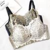 Thin large chest without steel ring bra Adjustable bra Lace bra Large size women's underwear