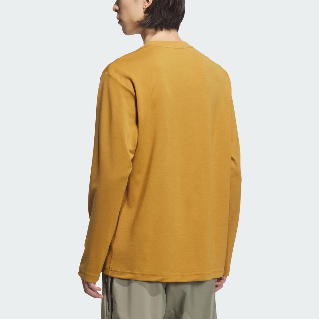 Adidas M Th Ls Sports Casual Loose Long Sleeve T-Shirt Men Tops Light-Brown JY6945
