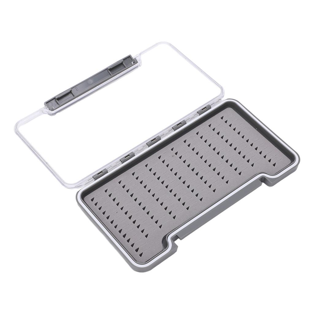 Fly Fishing Box Waterproof Lightweight Transparent ABS Shell Fishing Tackle Hooks BoxTriangular