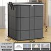 Home Essentials Storage Bag With Large Window Grid For Bedroom Organization