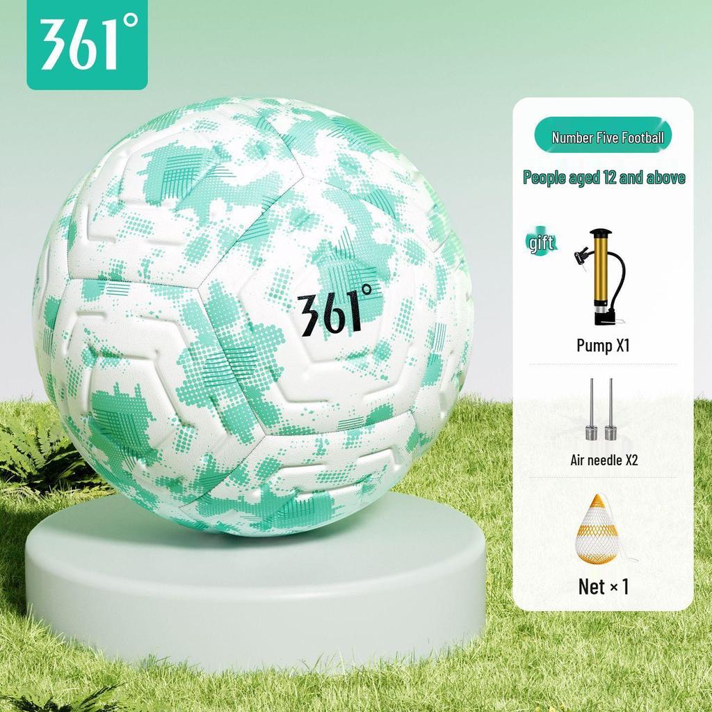 361 Degrees Seamless Junior High School Football: Explosion-Proof, Super Soft, Hot Melt Bonded Training Ball for Primary & Secondary Schools.