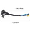 Universal Accessories 7 Pin 7 Way RV-Style Blade Trailer Connector Socket Wiring Harness Mounting Bracket Truck Wire Connector