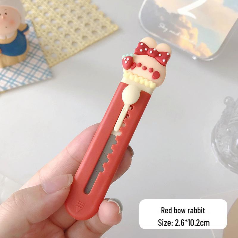 Cute Cartoon Cat Paw Utility Knife - Small Portable Paper Cutter with Fun Designs