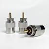 UHF Male Plug &  N-Type Male Plug - Crimp Connector for RG58/RG59/RG6U Coaxial Cable - Gold Plated Brass RF Connector UHF MALE
