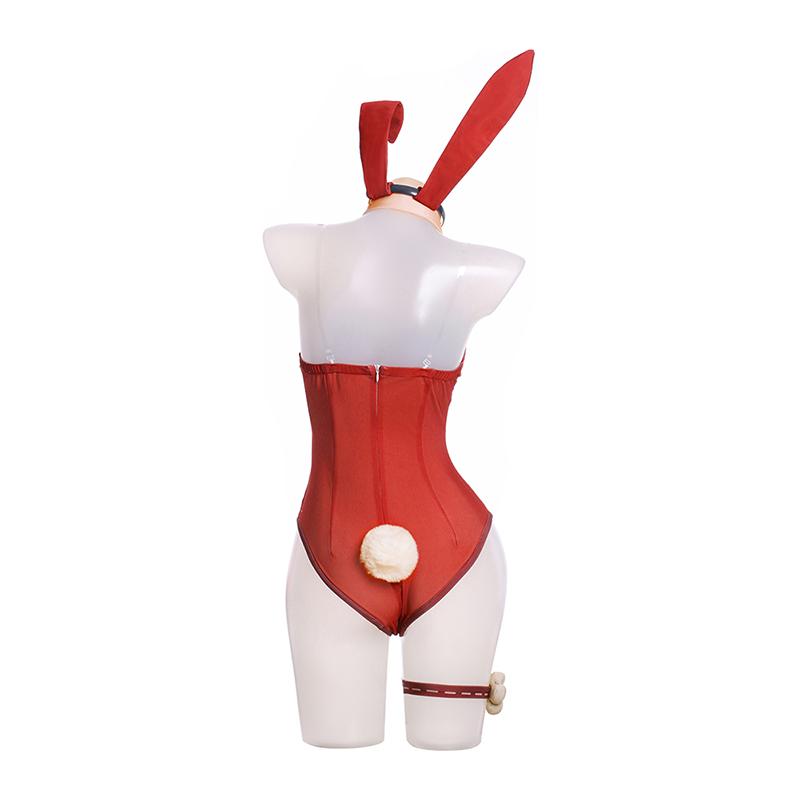 Christmas Bunny Girl Klee Cosplay Costume Genshin Impact Klee Bunny Costume Sexy Women Jumpsuit Klee Uniform Full Set