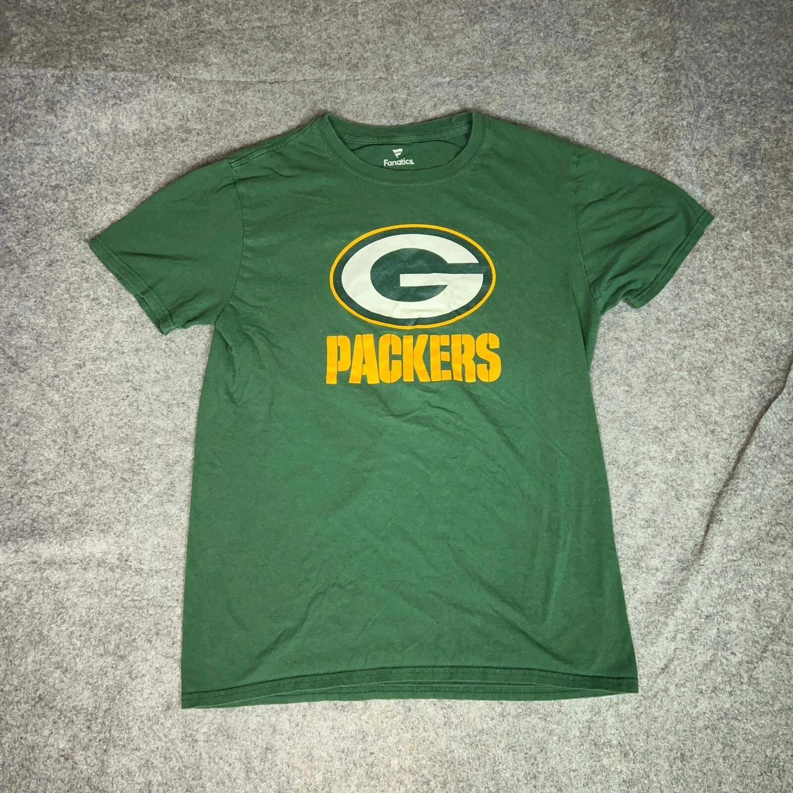 Green Bay Packers Mens Shirt Medium Green Gold Tee T Jersey AJ Dillon Football L