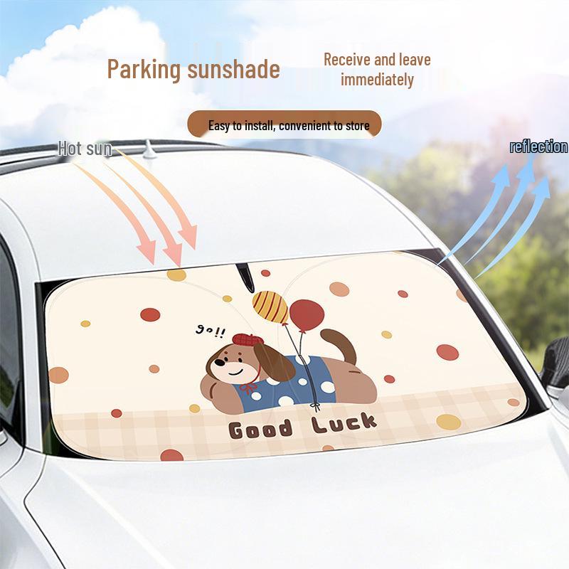 2026 Summer Car Windshield Sun Shade: Small Car Heat Insulation and UV Protection for Front Windshield