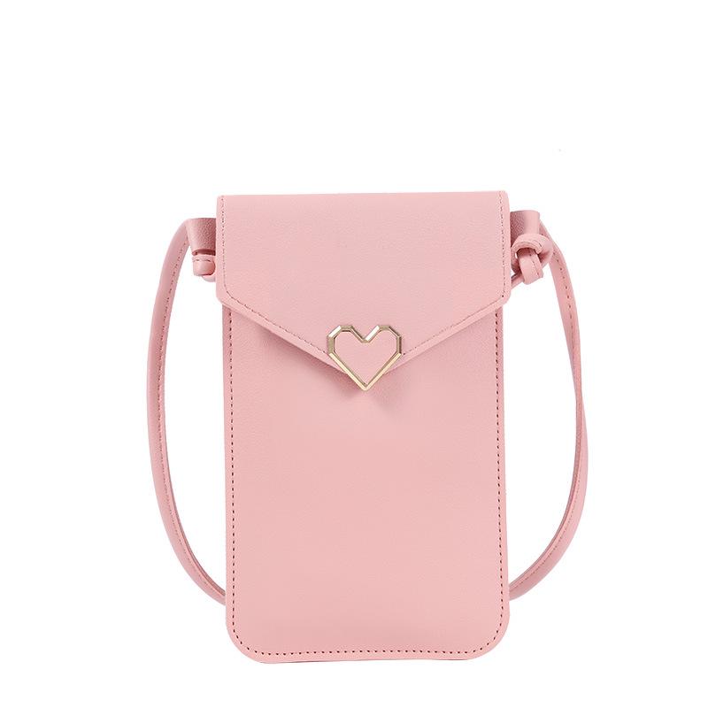 Women's Trendy PU Leather Phone Wallet & Retro Crossbody Coin Purse