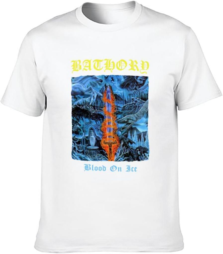 Unisex T-shirtBathory Blood On Ice Metal Trash Cotton Men's