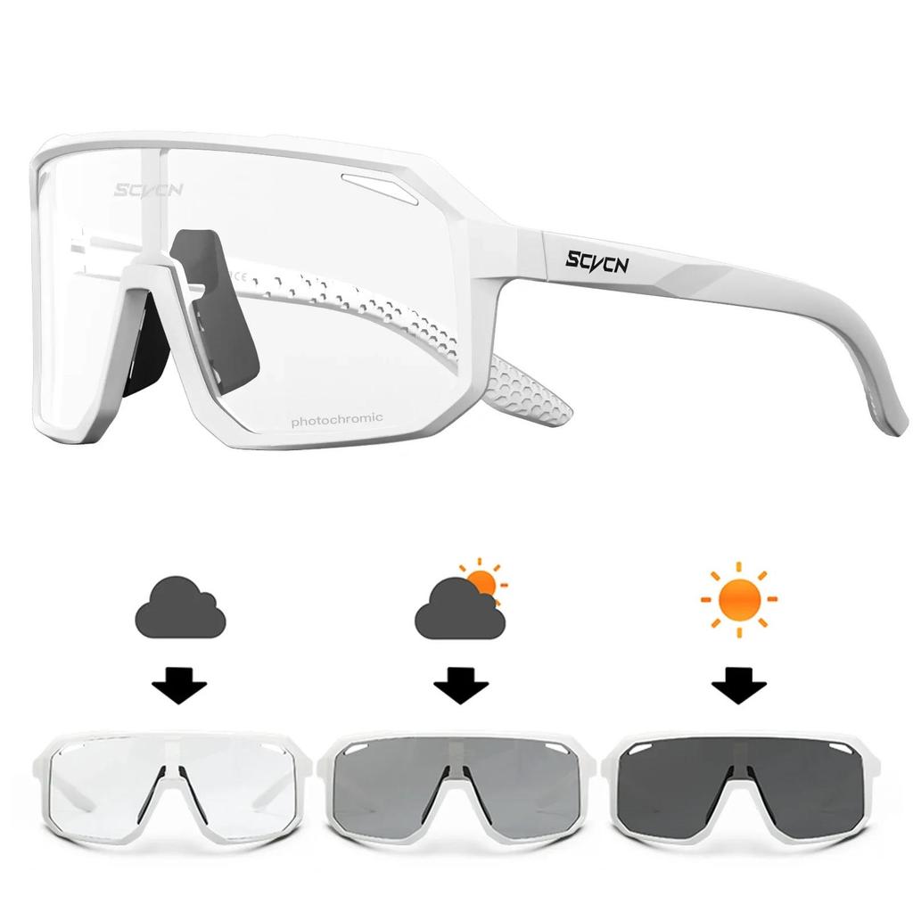 SCVCN Photochromic Glasses Cycling Sunglasses for Women Sports Running MTB Biking Eyewear Men Road Mountain Bike Bicycle Goggles 7