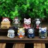 Anime Naruto Figure Toys 3CM Mini Cats Miniatures Kakashi Uchiha Itachi Gaara Q Version Pvc Model Edition Desktop Birthday Gift