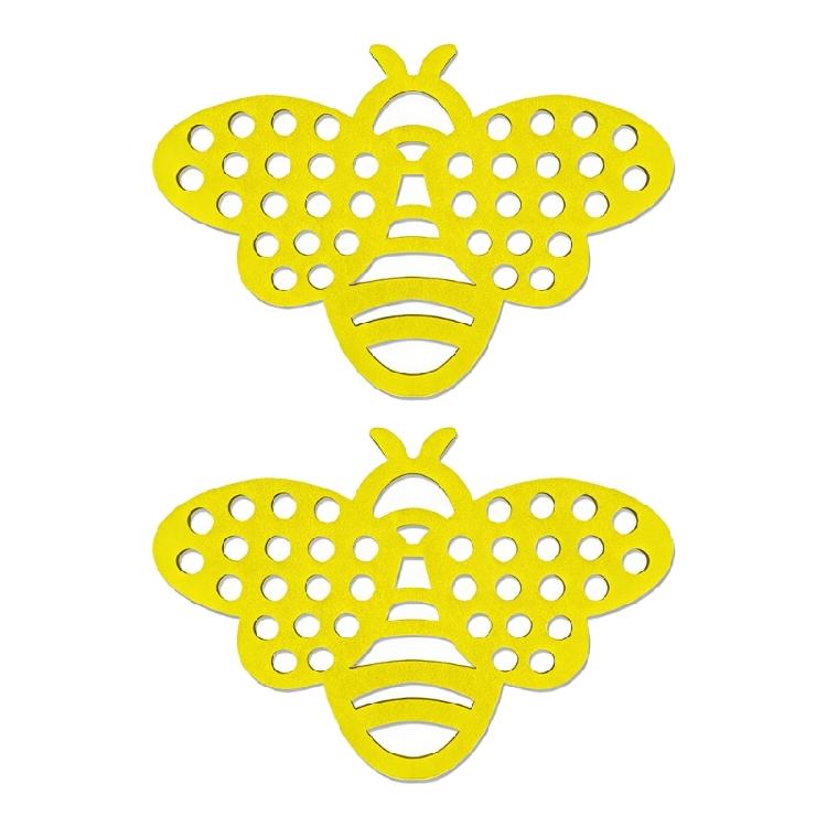 

2Pcs Outdoor Bees Water Feeder Water Feeder Plastic Feeder Beekeeping Cleaning Nest Door Easy Maintenance Accessories жёлтый