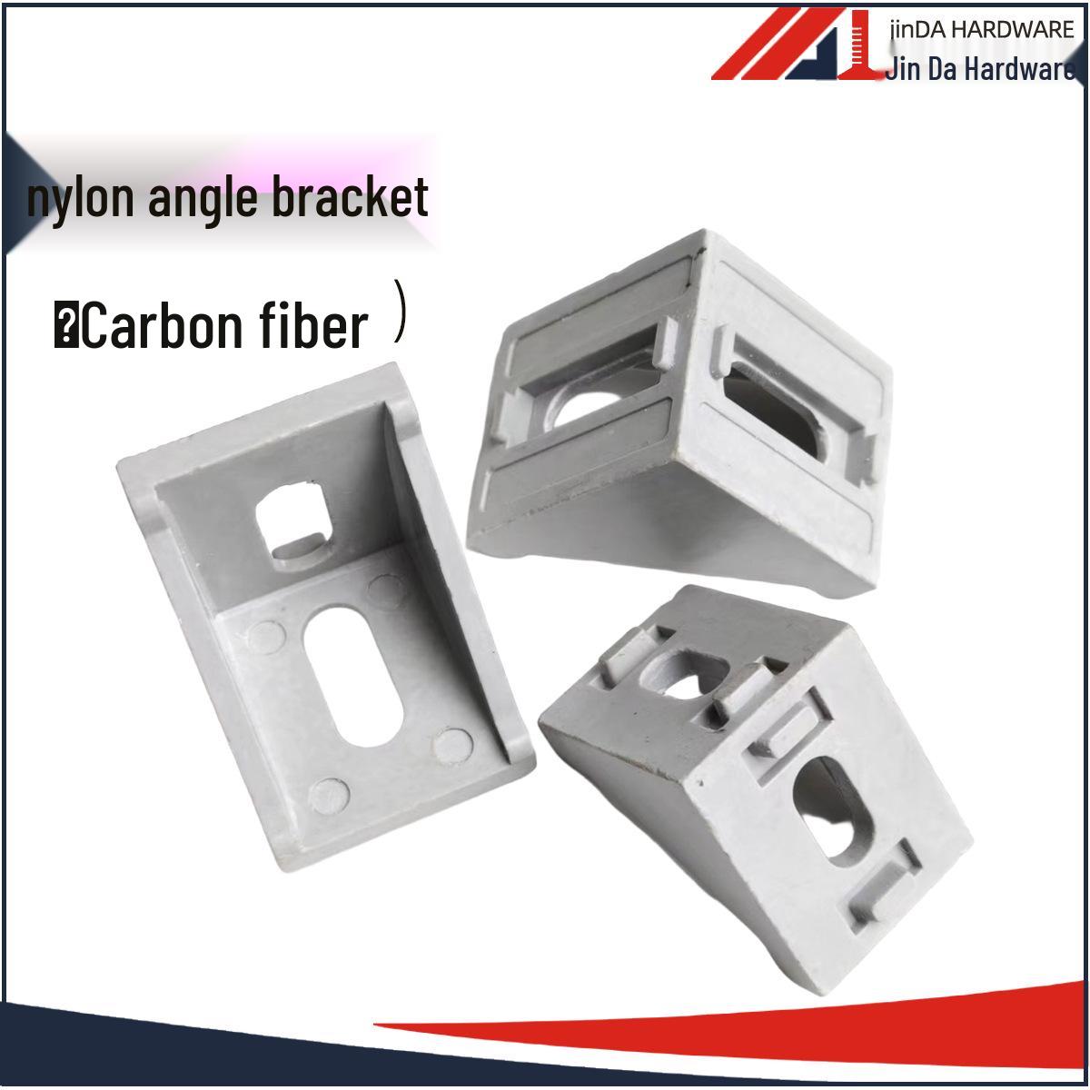 Aluminum 90° Nylon Corner Bracket 3030/4040 Right Angle Frame Connector Accessories 3030 Corner Bracket (Glass Carbon Fiber)