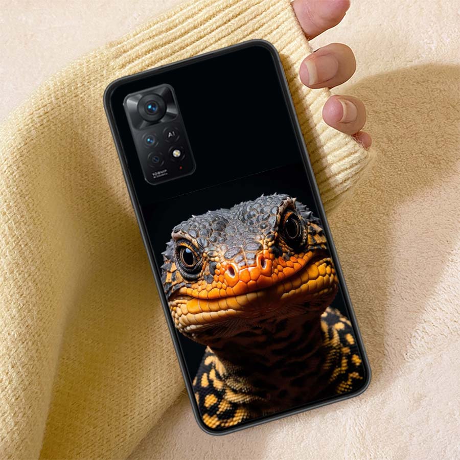 Lizards and Geckos Have Big Eyes Phone Case For Redmi 13C 14C Note 14 13 Pro Plus 12 12C 10A 10C 10 9A 9C 9T 9 8 8A K80 K70 Pro