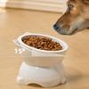 Ceramic Cat Bowl Slanted Mouth Dog Food Feeding Basin Non-Slip Pet High Foot Protection Cervical Spine Pet Drink Water Bowl