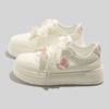 Spring mesh breathable lightweight board shoes student platform casual sports shoes