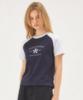 Kichieoli Bloom Raglan T-Shirt (Navy)