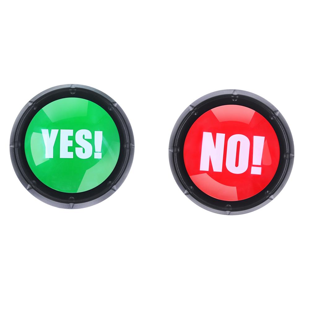 Voice Yes No Squeezing Button Speaker Game Competition Answer Press Funny Voice Toy