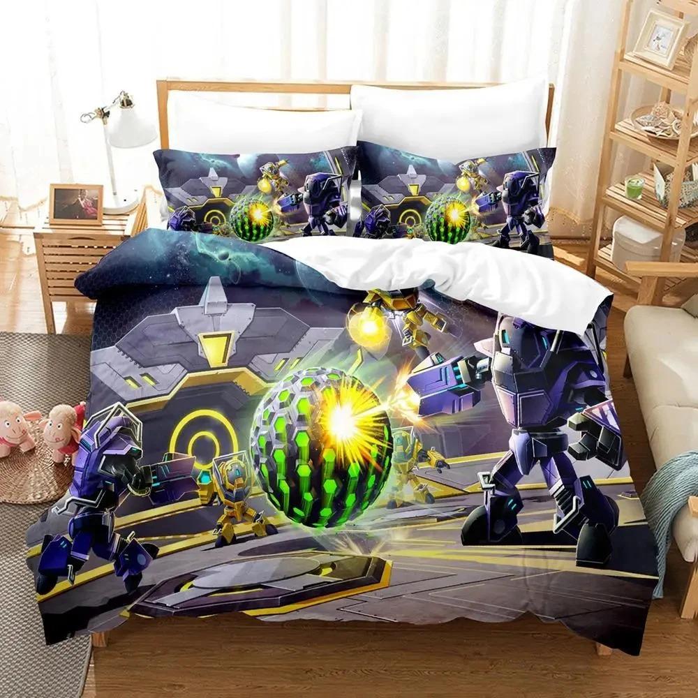 Metroid Prime Corruption Bedding Set Boys Girls Twin Queen Size Duvet Cover Pillowcase Bed Kids Adult Fashion Home Textileextile