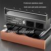 Versatile Stainless Steel Knife Organizer with Rug Holder Wall-mounted Utensils Holder for Chopstick Spoon & Fork