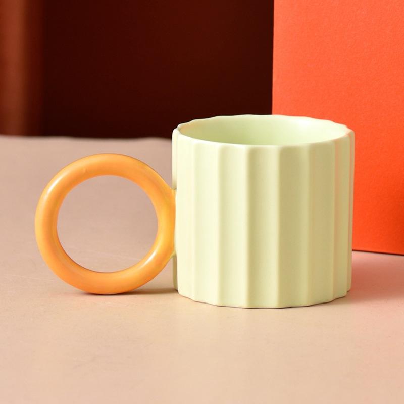 

Кружка Ins Style Mug Niche Design Кружка Подарочная коробка Креативная чашка для воды Контрастная чашка для кофе 201-300ml