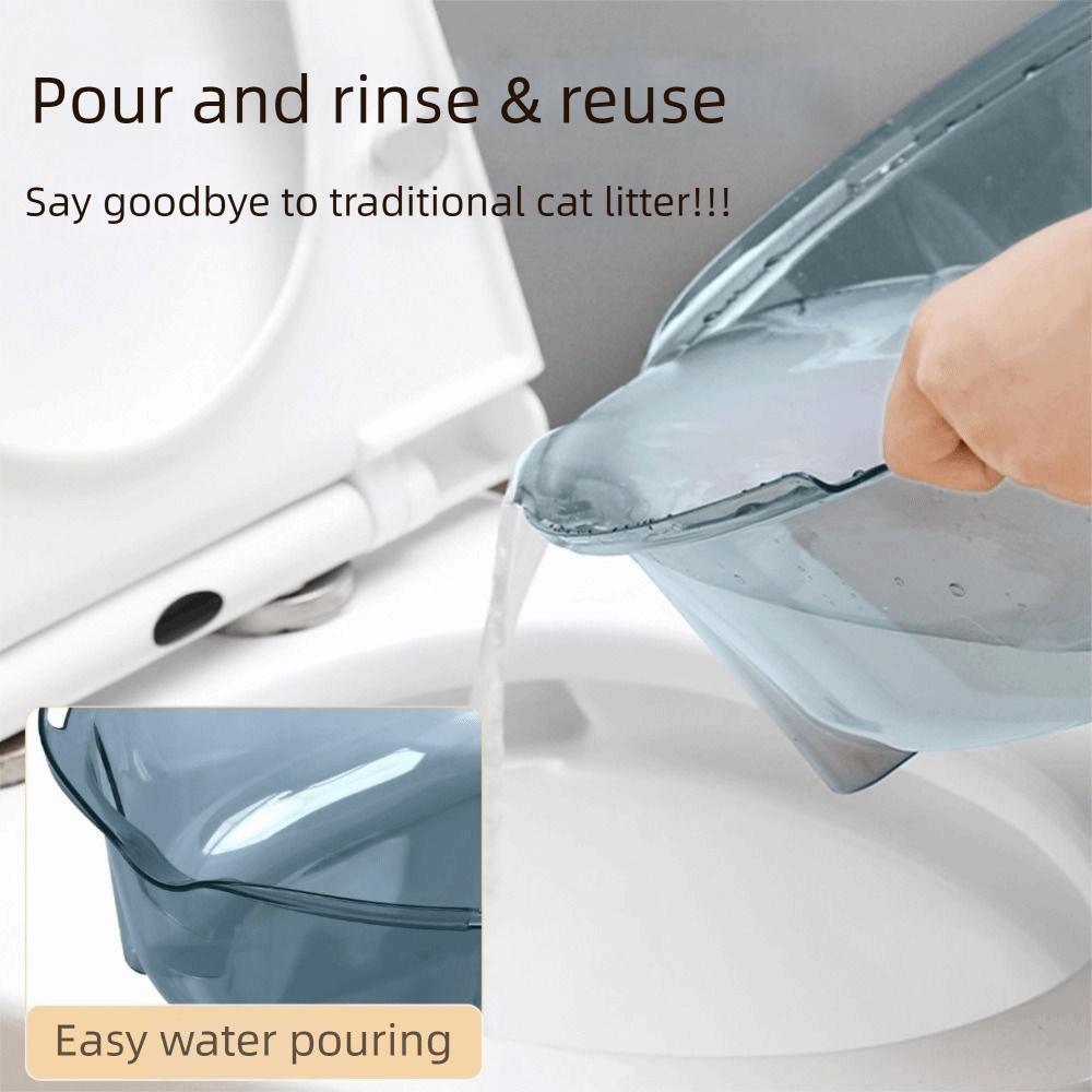 Detachable Cat Litter Box Odor-Resistant Cat Toilet Cat Squatting Toilet Trainer Kitten Training