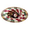 Christmas 3D Rug Optical Illusion Santa Claus Round Floor Mat Non-Slip Xmas