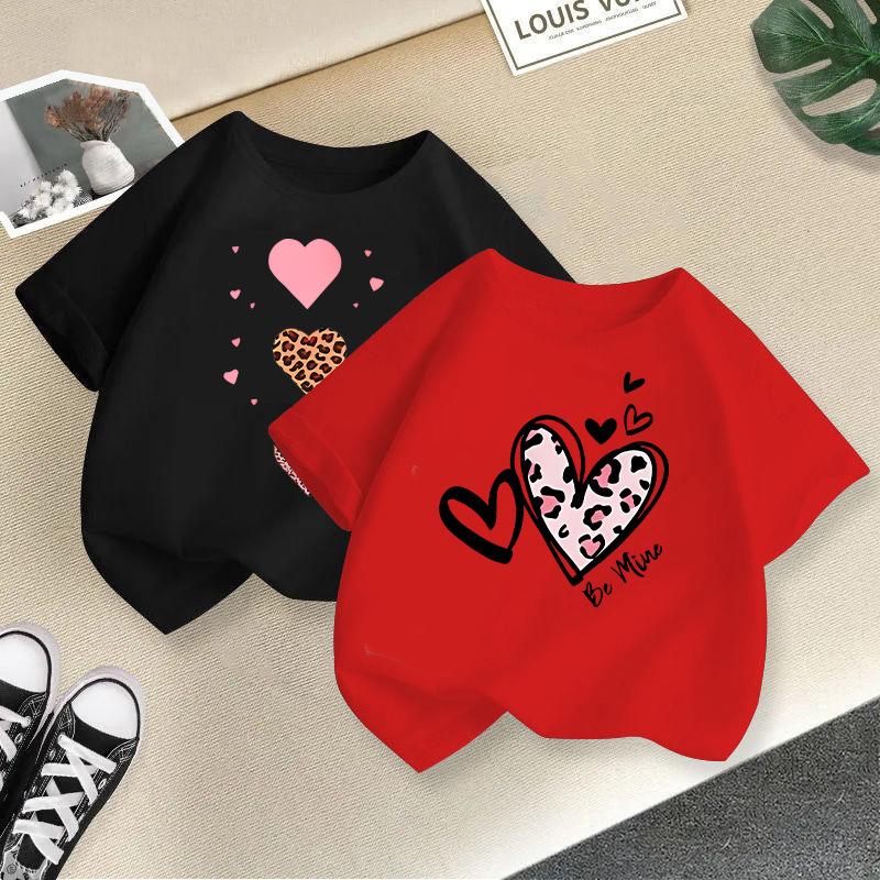Girls' Fashionable T-shirt For Summer, Children's Casual Top