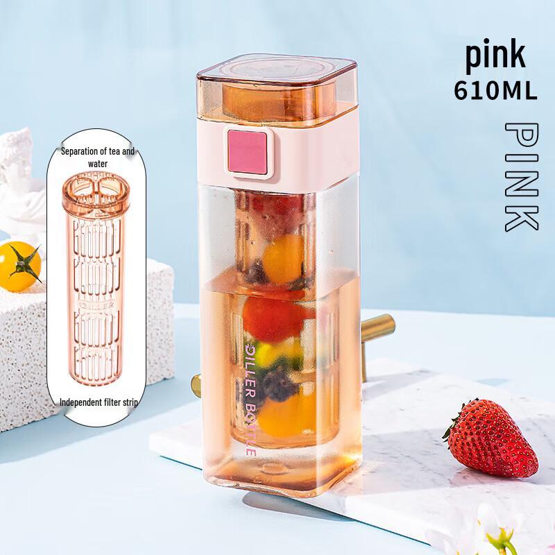 Dillerbeil Stylish Tritan Square Portable Water Bottle