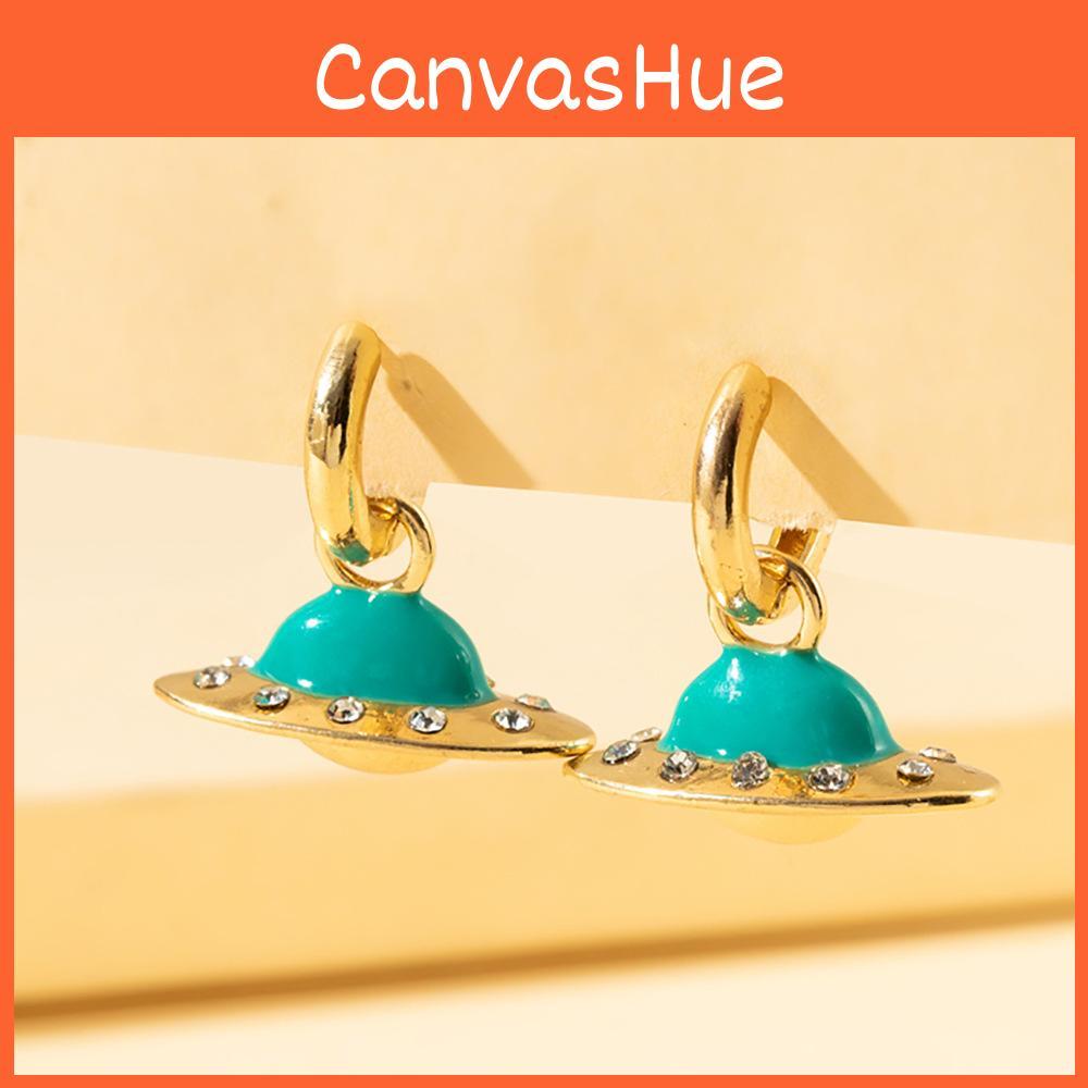 Elegant Heart Rhinestoneencrusted And Planet Earrings For Women Modern