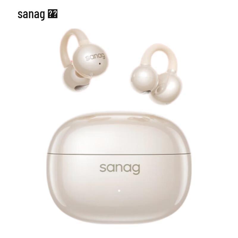 SANAG Z60S Clip-On Open-Ear Bone Conduction Bluetooth Earphones