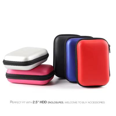 EVA 2.5" Hard Drive Case Storage Organizer Bag Multi-Purpose Universal Carry Pouch, Shockproof Travel Case for HDD SSD Hard Disk