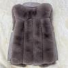 Autumn-Winter Casual Patchwork Women's Faux Fox Fur Vest