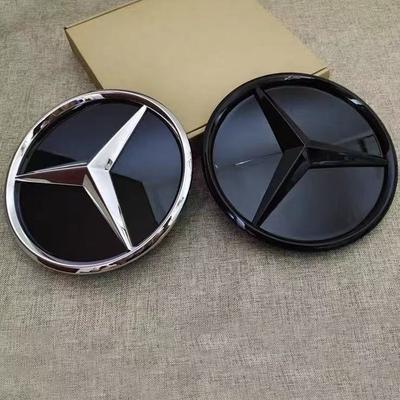 3D 185MM 205MM Priekinės grotelės Žvaigždės logotipas Emblema Ženklelis Automobilių aksesuarai Amg C/B/E klasei W206 W253 W213 GLC GLE