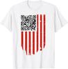 Lustiges QR Trump Tanz Tanz Code rot und weiß T-Shirt T-Shirt Unisex T-Shirt