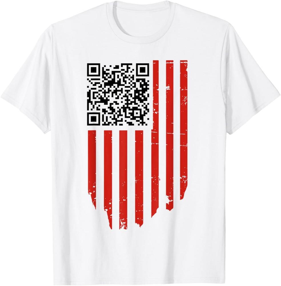 Funny QR Trump Dancing Dance Code red and white T-Shirt T-Shirt Unisex T-Shirt M