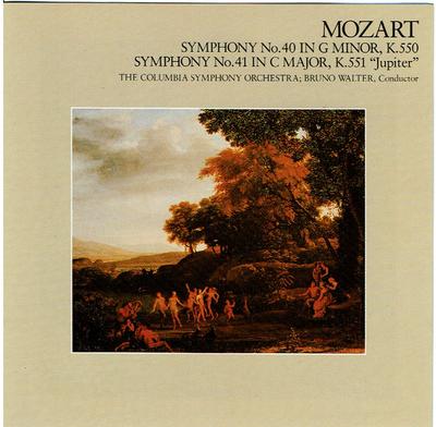 CD WOLFGANG AMADEUS MOZART : BRUNO WAL - Symphony No.40 / Symphony No.41 "Ju FDCA316 CBS/Sony 1985 Japan Classical Used