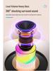 New K19 Wireless Bluetooth Speaker Microphone: Portable, Outdoor/Indoor Karaoke with Lights