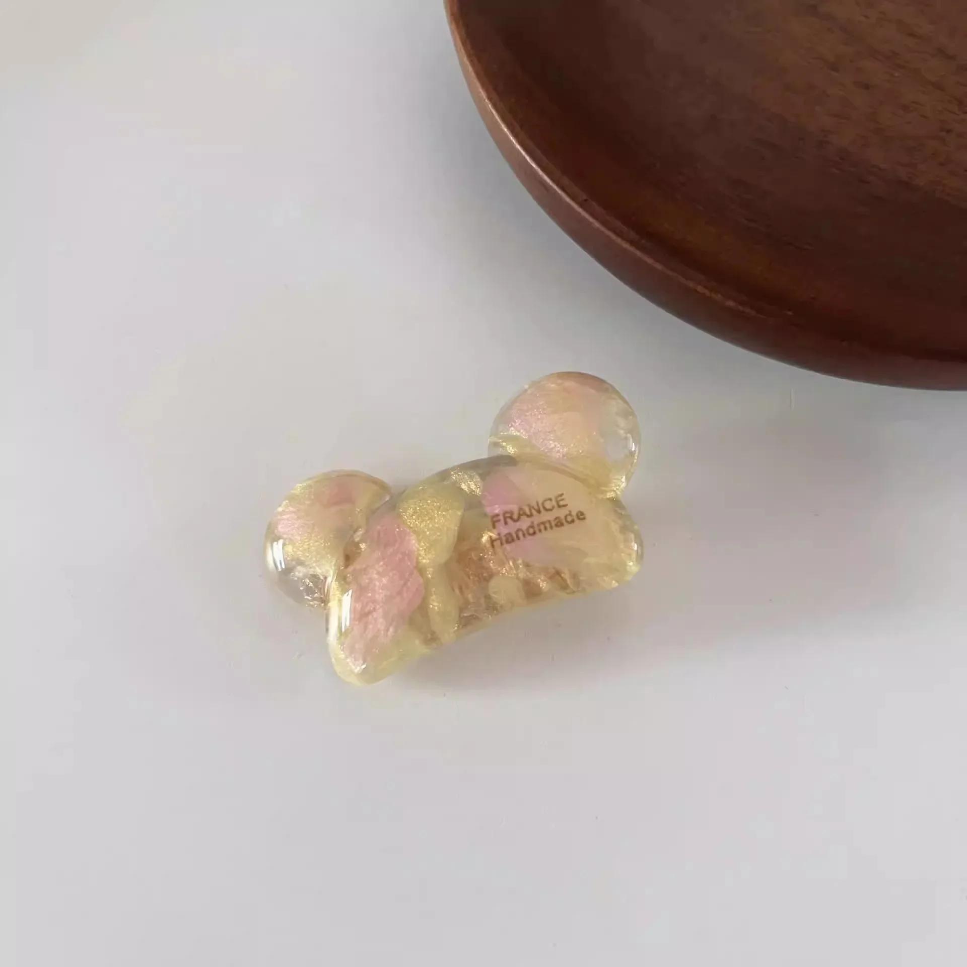 

Милые заколки для волос в виде медвежьих ушей 4,5 см, заколка для волос в виде маленького медвежонка из смолы золотистого цвета, металлическая заколка-аллигатор, заколка для волос принцессы, новая женская заколка в виде клюва красной утки 4.5cm прозрачный