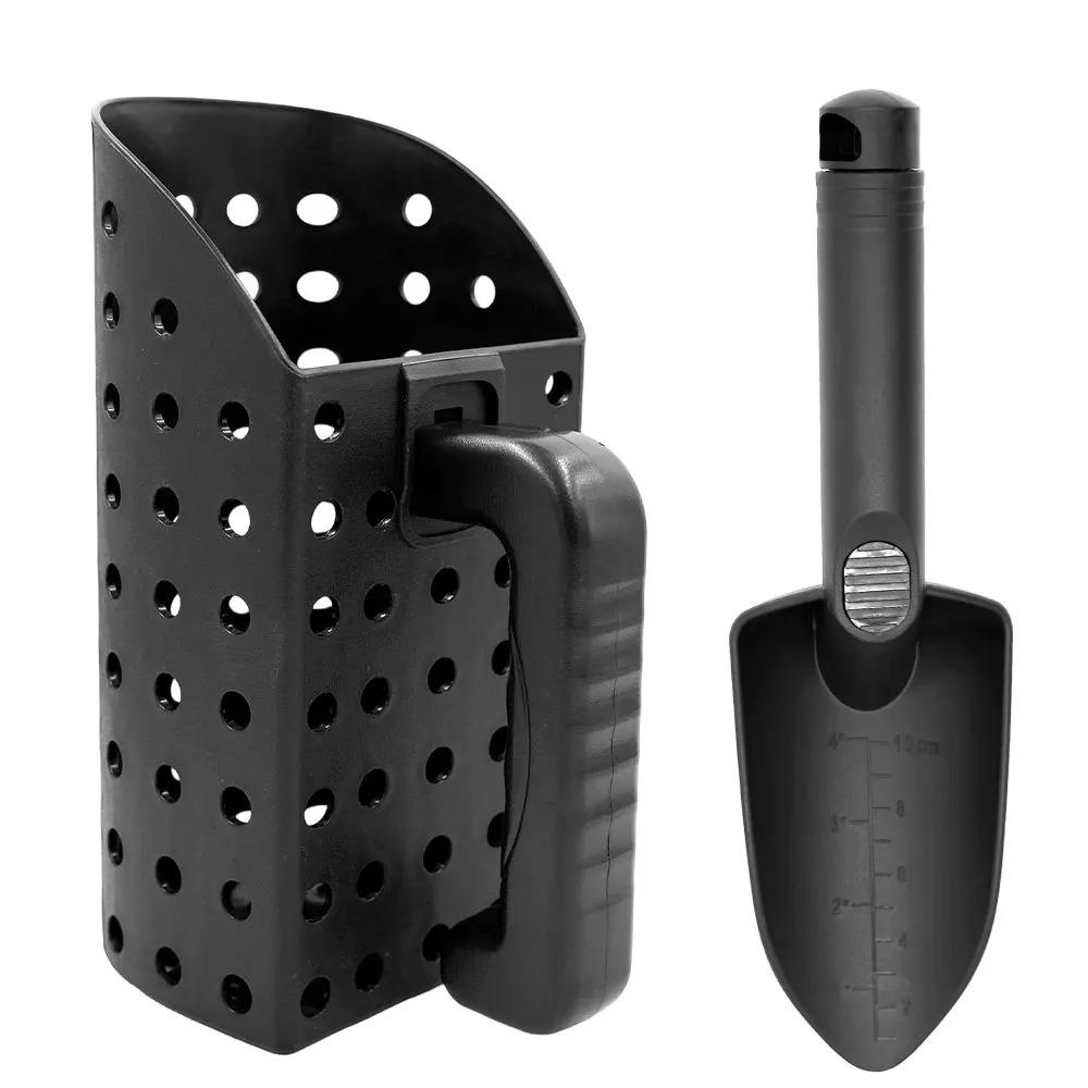 Plastic Metal Detector Shovel Rust Resistant Compact Detecting Sifter Versatile Manual Sand Scoop Shovel for Outdoor Beach ABS